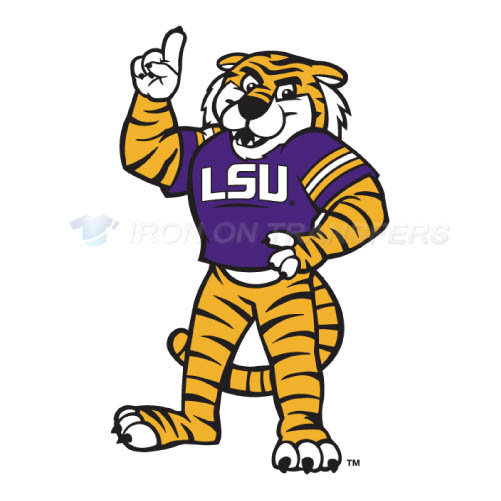 LSU Tigers Logo T-shirts Iron On Transfers N4917 - Click Image to Close